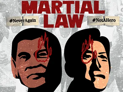 Martial Law Social Media Post branding design graphic design illustration layout social media vector illustration