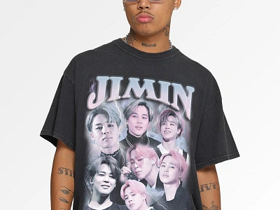 BTS JIMIN TEE - BLACK 3d animation brand identity branding branding agency design fannyshirt graphic design illustration logo logofolio motion graphics packaging shirt stationery t shirt ui