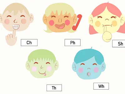 Children's Phonetic Flashcards branding commission design flashcards graphic design illustration illustrator kids layout vector illustration