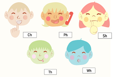 Children's Phonetic Flashcards branding commission design flashcards graphic design illustration illustrator kids layout vector illustration