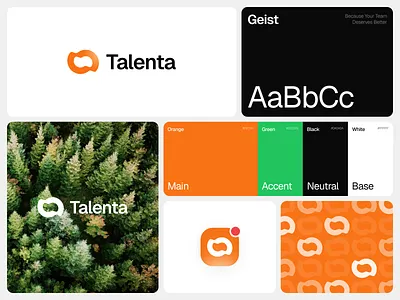 Talenta - HR Management Visual Identity clean hatypo hr management identity orange talent taufiq visual