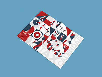 Tax Calendar Cover Design and Layout branding corporate design graphic design illustration layout social media tangram vector