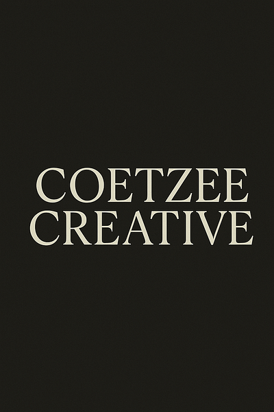Coetzee Creative — Brand Identity & Visual Direction artdirection branding designsystem identitydesign typeography webdesign
