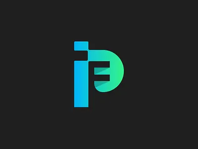 Letter PF Logo Design alphabet brand branding design fp fp logo identity initial pf letter fp letter pf lettermark logo logo design logo designer logomark negative space pf pf icon pf logo