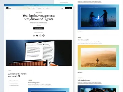Guus AI: AI-legal research Website Landing Page Animation ai landing page ai website branding clean graphic design home page homepage landing page light mode marketing minimalist ui ui design uix design ux ux design web web design website