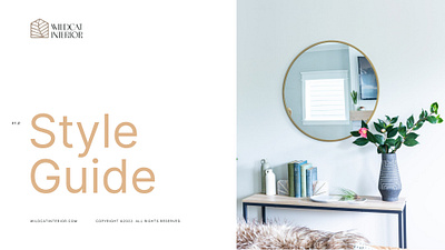 Wildcat Interior Logo And Brand Guidelines Book book design brand guide brand guide book brand guidelines brandidentity branding design graphic design illustration interior logo logo design logodesigner organic style ui ux vector wild cat