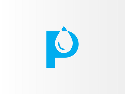 Letter P Water Logo Design brand branding design icon initial p letter p lettermark logo logo design logo designer logomark mineral water logo p p icon p logo p water pipe logo plumbing logo water icon water logo
