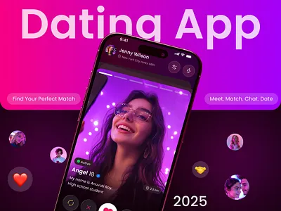 Tinder – Dating Mobile App andriod app app design bumble chat dating app design ios love app match messager app mobile app mobile ui online chat online dating relationship social app tinder ui ux
