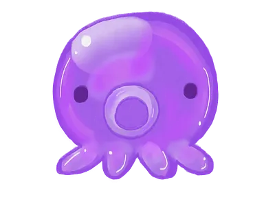 Glossy Tako tako-san cute glossy kawaii octopus simple