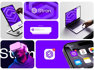 Stron- Tech Logo branding branding digital logo branding electronics logo geometric logo letter s logo logo logo design media logo modern logo purple logo s logo branding saas logo tech logo technology logo vr logo