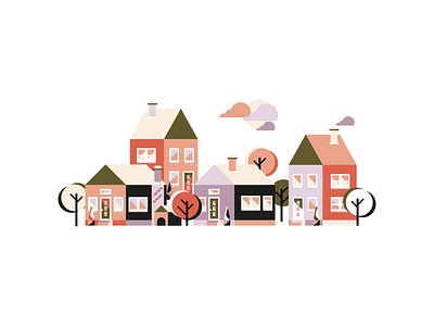 Vector Illustration Animation. City animation illustration vector