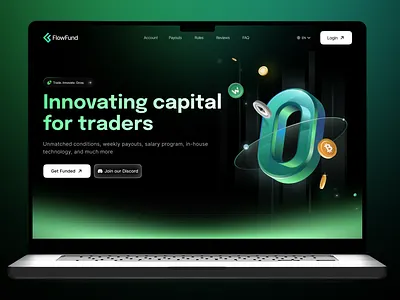 Funded Trader Platform Website challenge program crypto trading firm finance website fintech web design fintech website funded trader challenge funded trader platform website funded trading funding platform landing page prop trading firm trading firm website trading platform design web design web exchange design web site web3