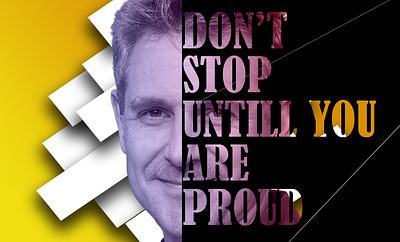DON'T STOP desing dont poster proud stop