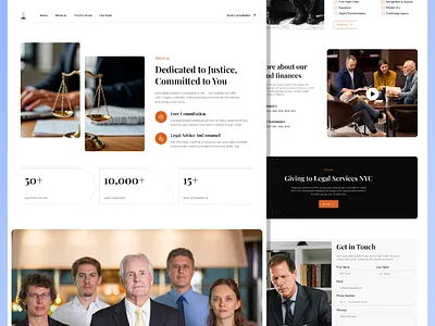 Legal Service Website – About Us Page UI Design about agency corporate website crime design landing page design law firm law firm landing page law firm ui lawyer legal agency legal srevice legal startup legal website professional website services ui ux website design