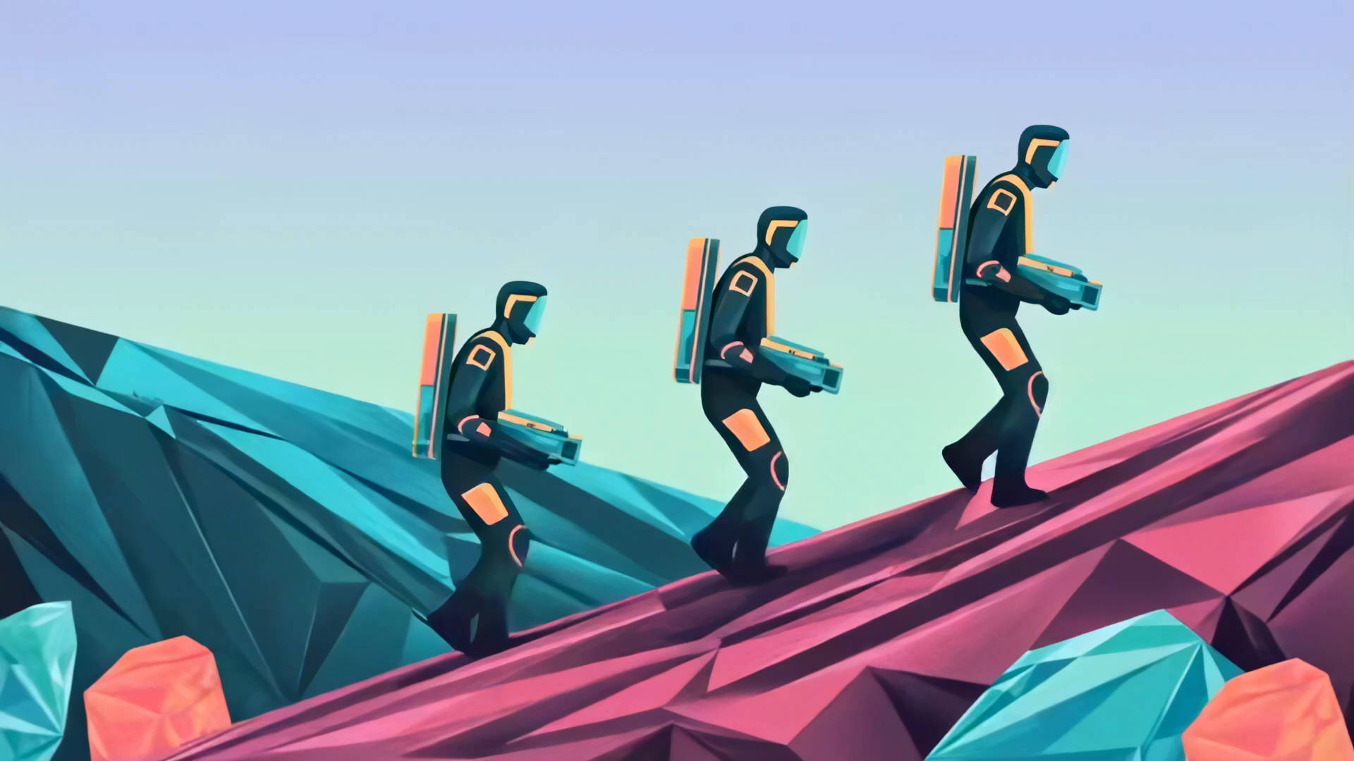 Example of Futuristic Concept Hero Illustration