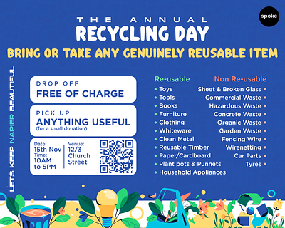 Annual Recycling Day branding graphic design