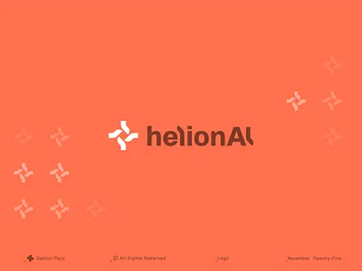 Helion AI logo abstract ai automation branding bright business geometry graphic design icon innovation light logo minimal modern spark sparkle startup sun symbol technology