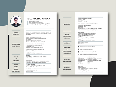 Resume design brand branding cover letter cv design graphic design illustration illustrator resume resume design vector