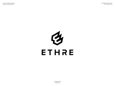 ETHRE Logo Design adobe illustrator brand identity brand logo branding guidelines branding mockup custom logo dribbble e logo logo design logo design branding logo designer logo presentation logomark logos logotype marufiam modern logo sports visual identity