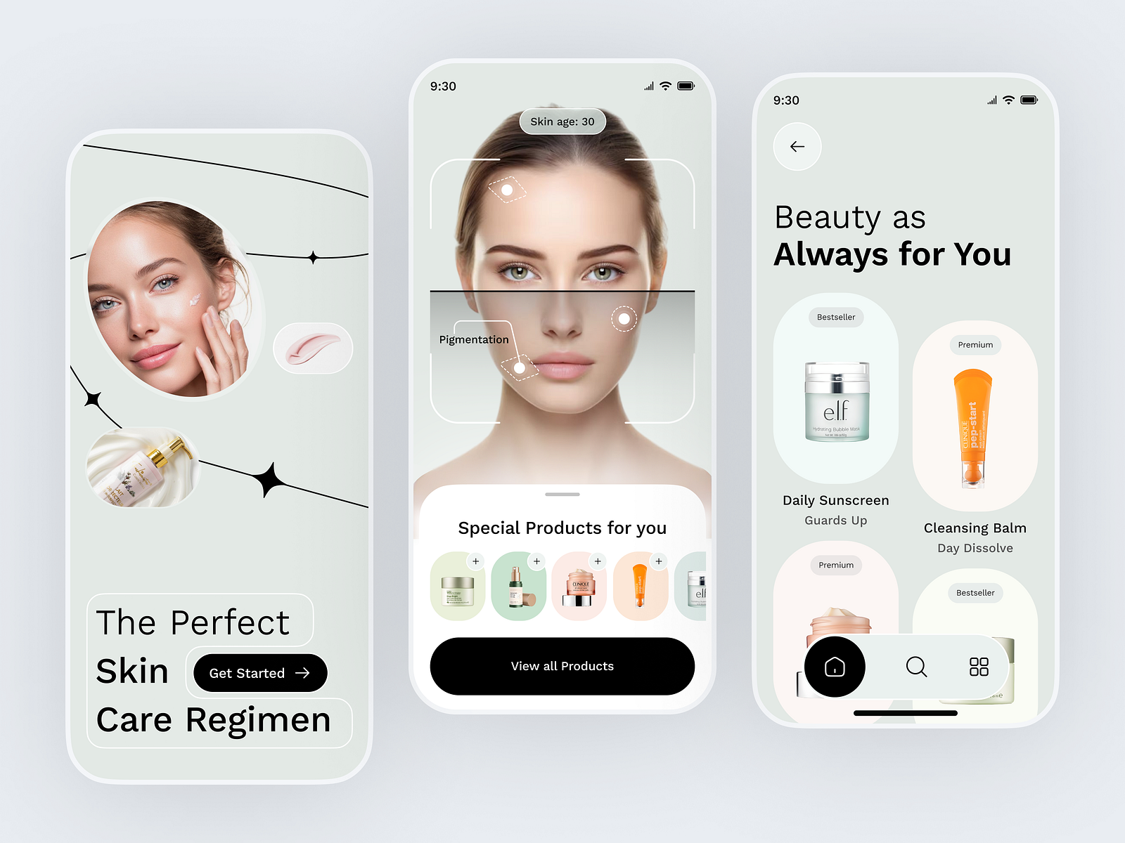 Skincare App UI by UIX Rouf on Dribbble