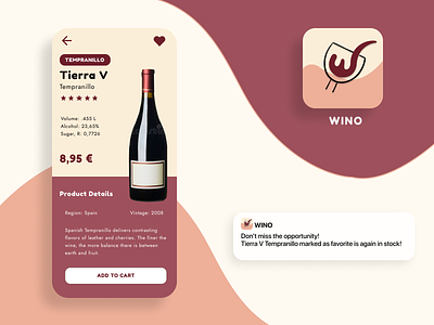 DailyUI: Challenge 005 - App Icon 100daysofui app app design dailyui design designchallenge designer designer in berlin graphic design icon illustration product designer ui challenge ui designer user interface ux uxui uxui designer wine app