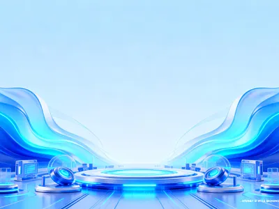 Internet UI style background (Part 2) branding design event main key visual design illustration art imagination poster materials tech style ui design visual large screen design website design background image