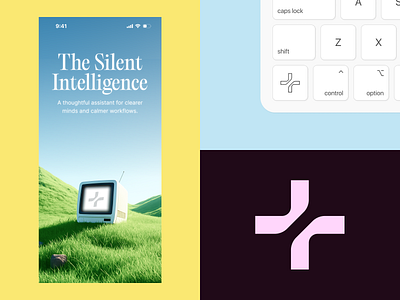 Welcome screen and logo for AI assistant ai aiagent aiapp aiassistant aichat aiproduct artificial intelegence brand identity branding logo logo design mobile mobileapp welcome screen