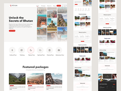 Travel agent website figma landing landing page luxury trave agent travel
