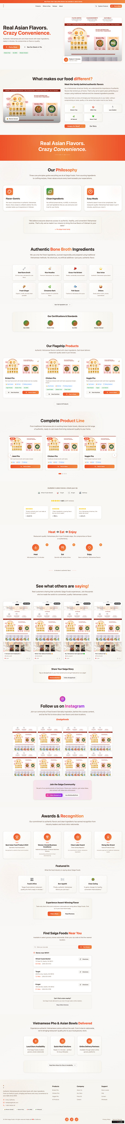 Saiga Foods – Asian Flavors, Redefined branding corporate design ecommerce figma food delivery framer landing page modern react shopify ui ux web design web development website wisdmlabs wordpress