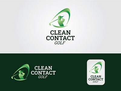 2nd Concept for Clean Contact Golf active logo athletic logo bold logo clean logo dynamic logo emblem design fitness logo geometric logo minimal logo modern logo monogram logo sport logo sports branding sportswear logo team logo