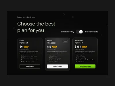 Website Plans Pricing Section - Daily UI Challenge daily ui challenge design desktop pricing pricing plans ui website