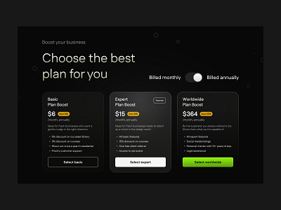 Website Plans Pricing Section - Daily UI Challenge daily ui challenge design desktop pricing pricing plans ui website