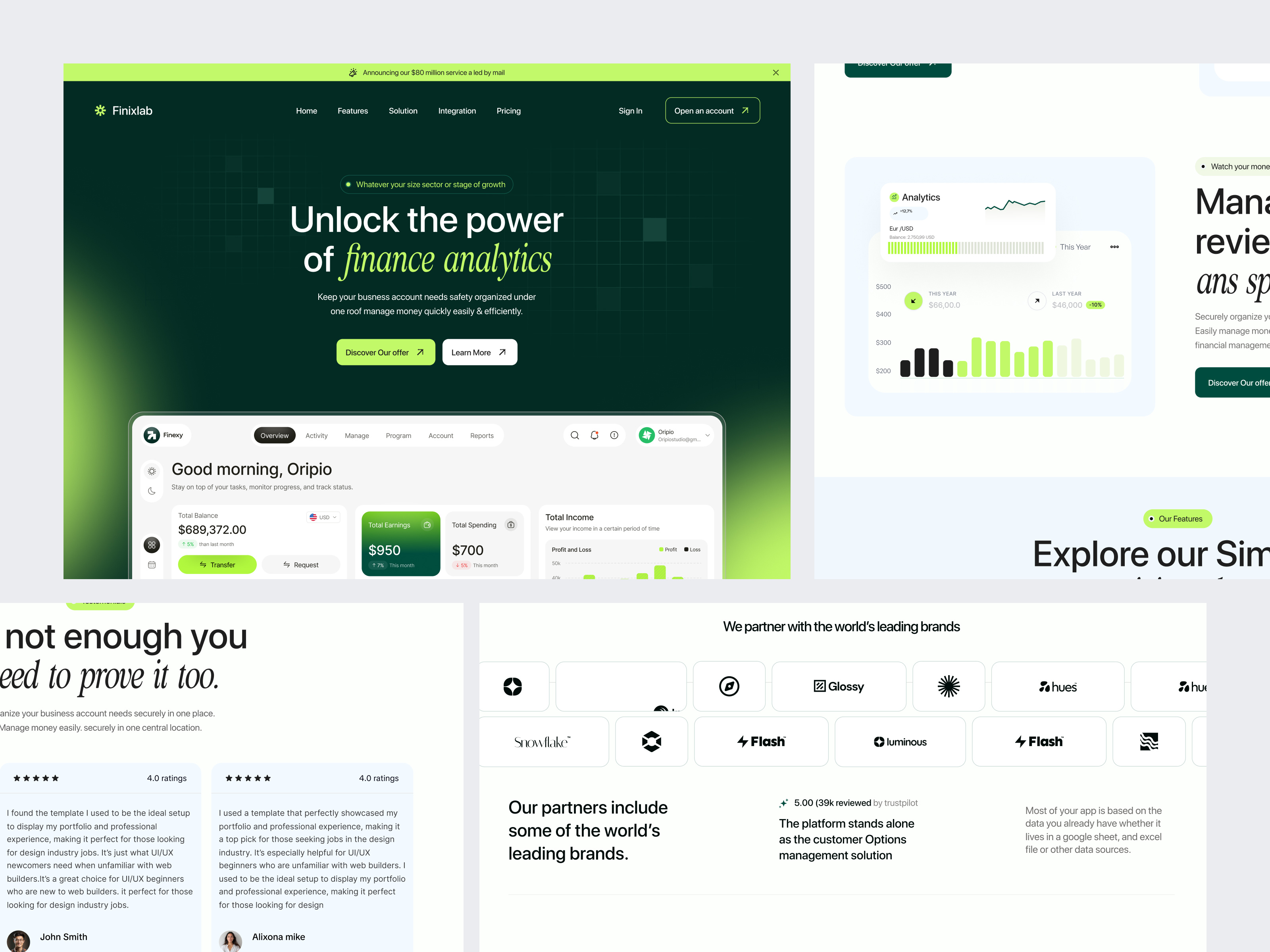 Example of Landing Page UI/UX Design