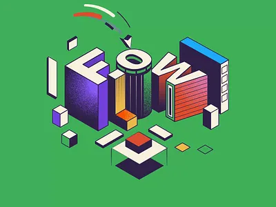 Go with the flow animation artwork cursor design flow graphic design illustration momentum motion motion design motion graphics motivated positivity stay positive text type typography vector visual waves