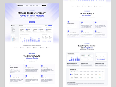 TaskPeel Dashboard UI — Calm, Clear & Conversion-Focused branding cleanui dashboard design designsystem figma ideapeel interaction interaction design interation design landing page minimal design motion design productdesign typography ui uidesign userinterface webapp