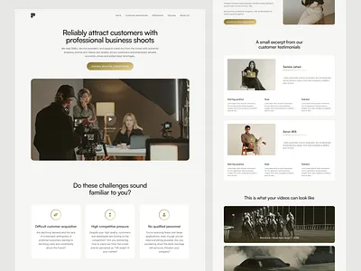 Corporate Media Production Website agency app corporate design interface photography service ui videography web