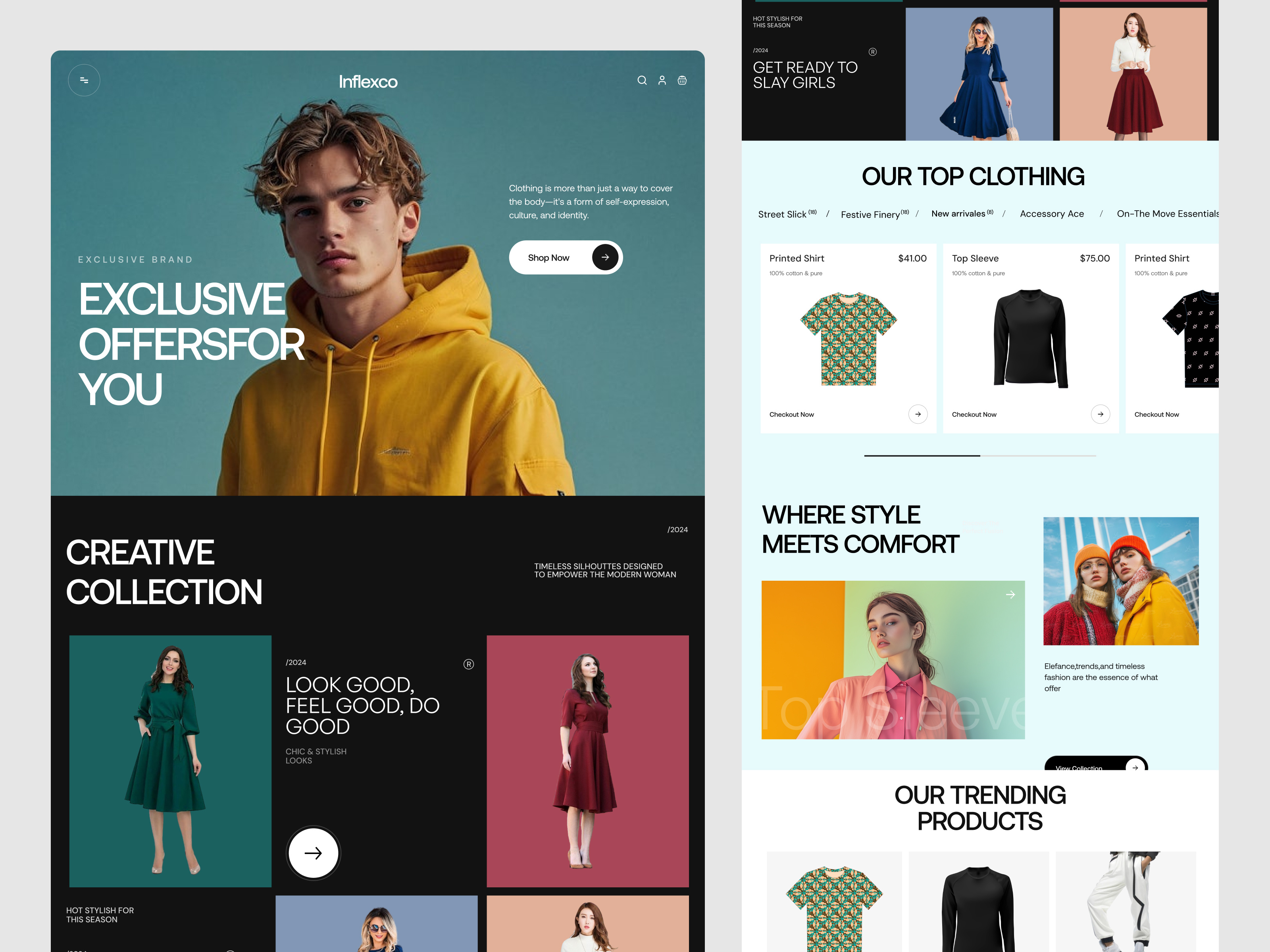 Example of Fashion Ecommerce Website