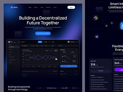 Crypto Landing Page Design auchay studio crypto crypto landing page crypto website design finance website landing page ui web website design