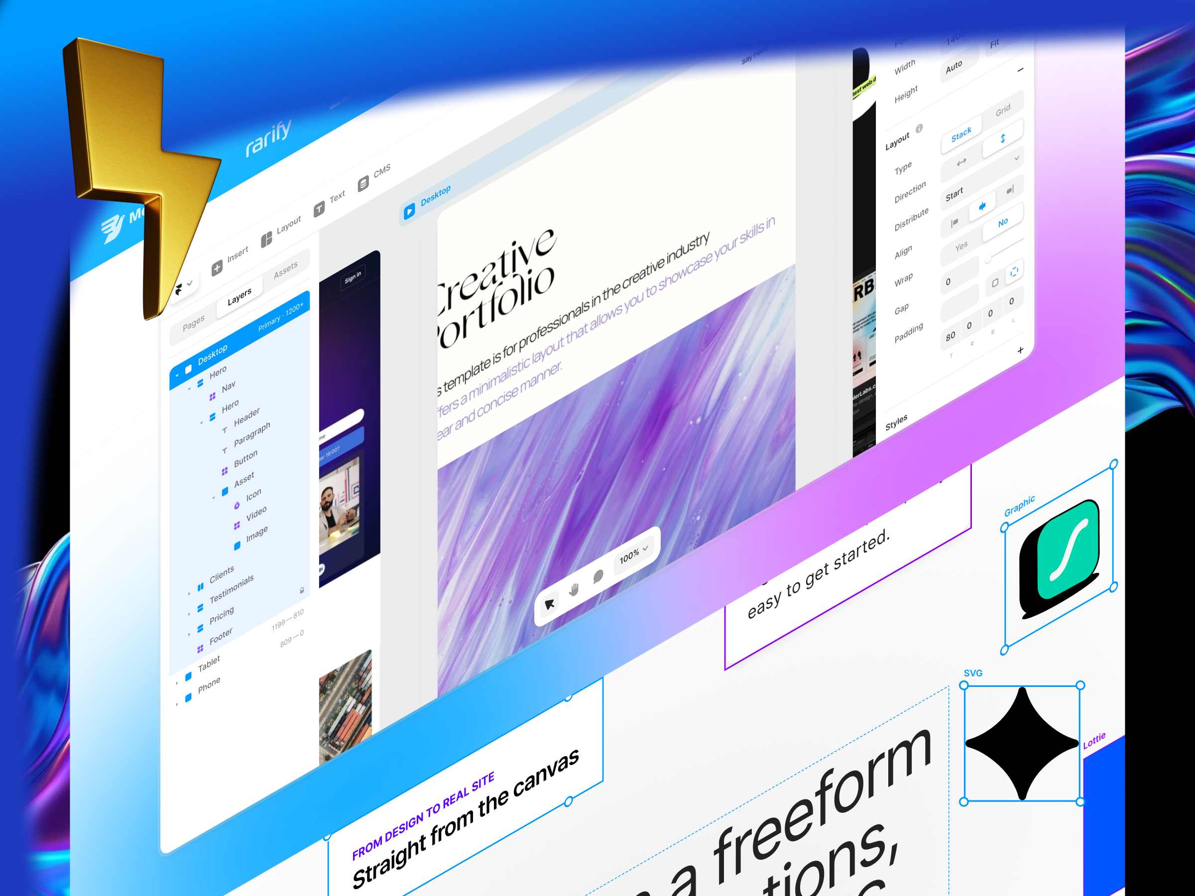 Smart Layout System for Next-Gen Websites | Web Design UXUI aidesign cleanui componentlibrary creativeui dashboarddesign figmadesign gradientdesign interactiondesign landingpage minimaldesign modernui motiondesign neomorphism nocode productdesign saasdesign uidesign uxuidesign webdesign webflow