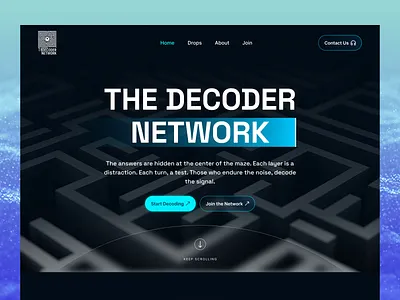 The Decoder Network Website ai ai chatbot ai startup ai technology ai tool ai website ai website design artificial intelligence landing page product design saas sjjd startup ui ui ux design user experience user interface ux web design website