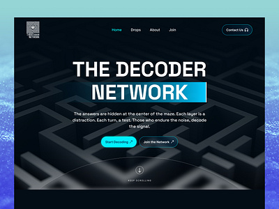 The Decoder Network Website ai ai chatbot ai startup ai technology ai tool ai website ai website design artificial intelligence landing page product design saas sjjd startup ui ui ux design user experience user interface ux web design website