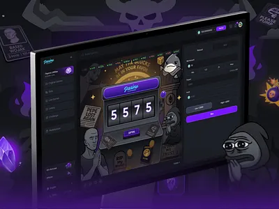 🎰 Pasino – Decentralized Web3 Casino Platform UI Design 💎 3d ai app betting blockchain casino crypto dapp decentralized app defi gamble gambling gamefi igaming marketplace meme memecoin metaverse nft web3