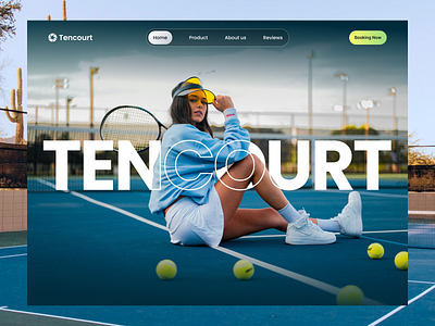 Tencourt - Tennis Venue Booking Landing Page 🎾 animation landing page animation website clean design interactivedesign landing page landing page inspiration minimalist landing page minimalist website modern landing page modern website motion design sport landing page sport website tennis tenniscourtbooking ui uiux trend ux website website inspiration