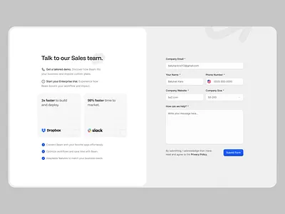 Contact 📥 Beam Collection