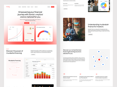 Shariah-Compliant Financial Platform design design interface platform product service startup ui ux web website