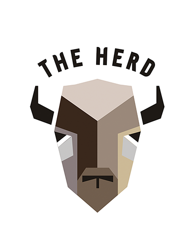 The Herd | Branding + Identity bison branding graphic design identity illustration kansas logo men merch merchandise nonprofit outdoor