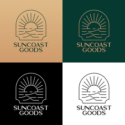 SUNCOAST Logo 3d animation branding design graphic design illustration logo motion graphics ui vector