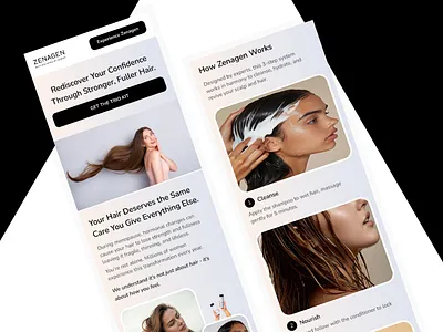 Mobile Landing Page Design 3d animation app branding design graphic design illustration logo motion graphics typography ui ux vector