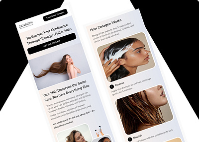 Mobile Landing Page Design 3d animation app branding design graphic design illustration logo motion graphics typography ui ux vector
