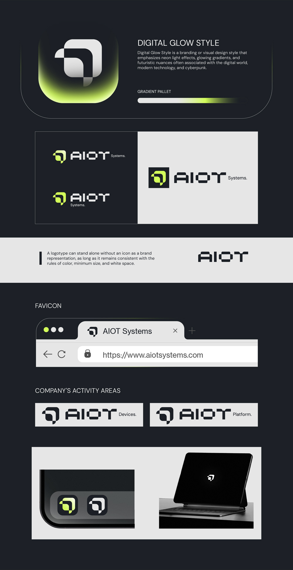 AIOT System Logo 3d animation branding design graphic design illustration logo motion graphics ui vector